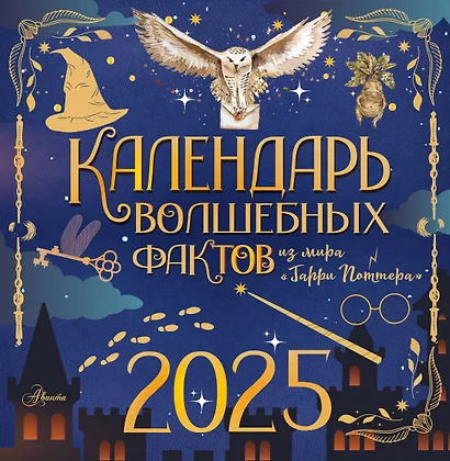 Календарь 2025г 290*290 "Гарри Поттер" настенный, на скрепке - фото 1