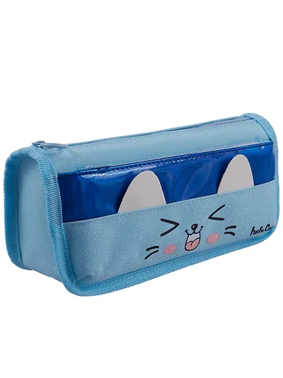 Пенал-косметичка из ткани с дополнительным отделением "Cutie",  голубой, Yoi - фото 6