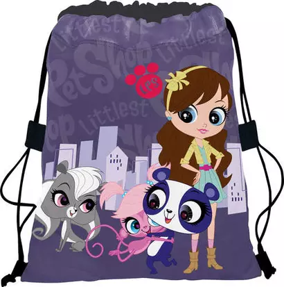 Мешок для сменной обуви "Littlest Pet Shop" 43*34см. - фото 1