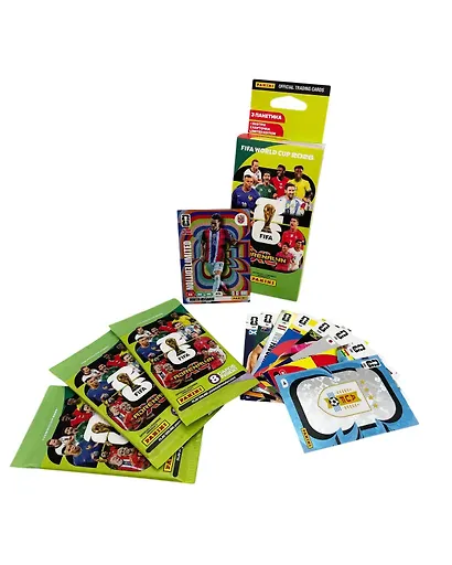 Набор коллекционных наклеек и карточек "Чемпионат мира FIFA World Cup 2026", PANINI WORLD CUP 2026 TCG (набор из 3 пакетиков карточек + 1 карточка Limited Edition), 25 штук в наборе - фото 3