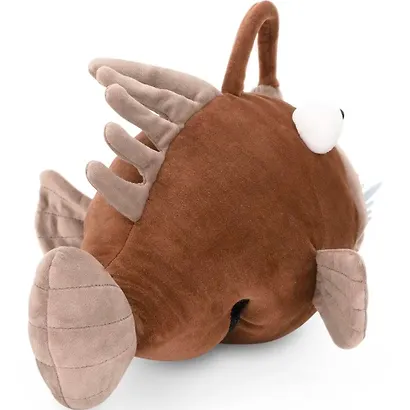 Мягкая игрушка Рыба-Удильщик коричневая (35 см) - фото 2