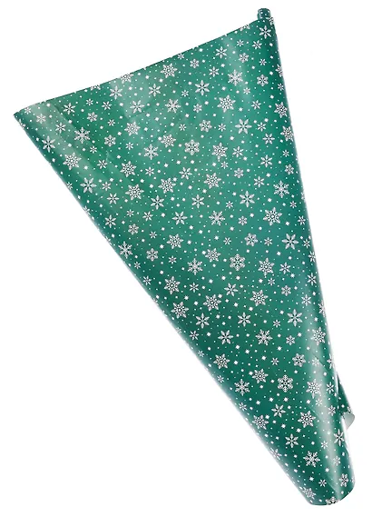 Бумага упаковочная 70*100см "Узор снежинка" НГ,инд.уп. - фото 1