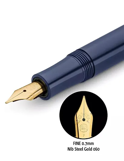 Ручка перьевая "Classic Sport F" 0.7 мм, синий морской, Kaweco - фото 2