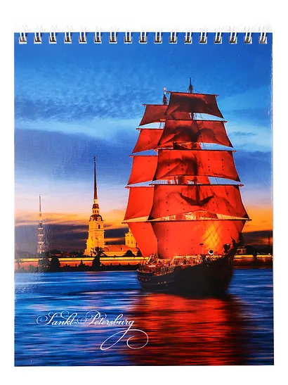 Блокнот А5 50л СПб "Атмосферный Петербург" спираль - фото 3