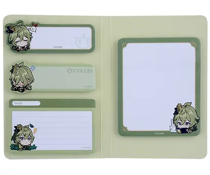 Блоки для записей, 4 штуки "Chibi Expression Collei" диспенсер-книжка - фото 2