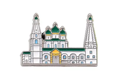 Значок металлический Церковь Ильи Пророка (Ярославль) (знЦИПЯр1) - фото 2