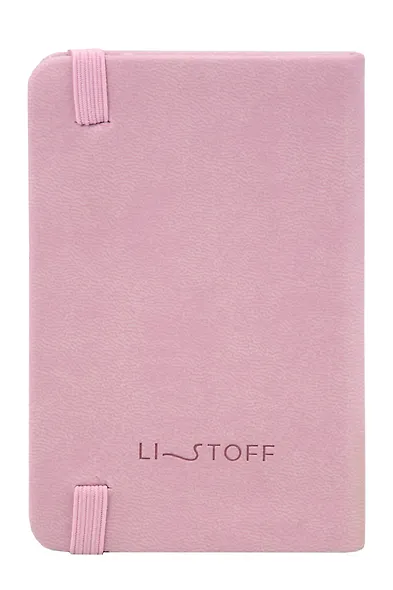 Записная книжка А7 80л лин. "Joy Book. Розовая вуаль" иск.кожа, тонир.блок, скругл.углы, ляссе, резинка, карман на задн.форзаце - фото 2