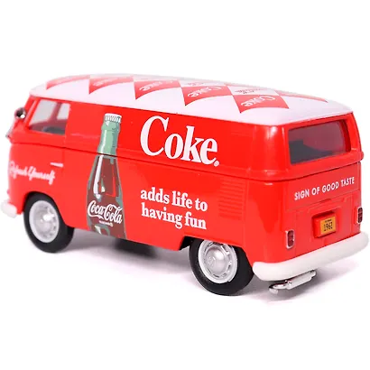 432202 Машинка литая коллекционная Motor City Classics - Die-сast модель по лицензии Coca-Cola 1962 Volkswagen Cargo Van, масштаб 1:43 - фото 7
