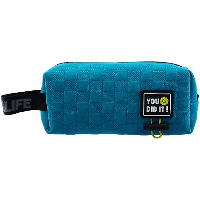 Косметичка с ручкой You Did It (голубая) (ПВХ) (21х8х7) - фото 2