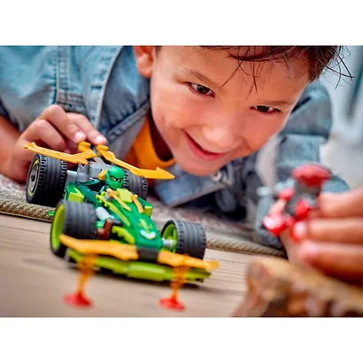 71828 Конструктор детский LEGO Ninjago Гоночный автомобиль Ллойда (с откатным механизмом), 181 деталей, возраст 7+ - фото 8