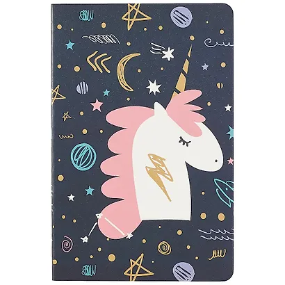 Тетрадь в клетку Kairui, Unicorn in space, 32 листа, в ассортименте - фото 1