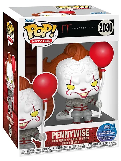 Фигурка Funko POP! Movies IT Chapter 1 Pennywise with Balloon (Shelf Sitter) (2030) (Fun90440) - фото 2