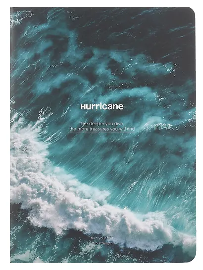 Тетрадь «Ocean», А4, 40 листов в клетку, ураган, скрепка - фото 1