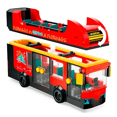LEGO City: Красный двухэтажный экскурсионный автобус, 384 детали (60407) - фото 8