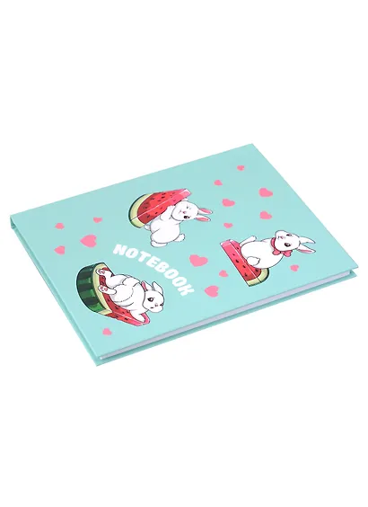 Записная книжка А6 48л лин. "ЗАЙКА МОЯ" тв.переплёт, полноцв.печать, глянц.гологр.ламинация - фото 2