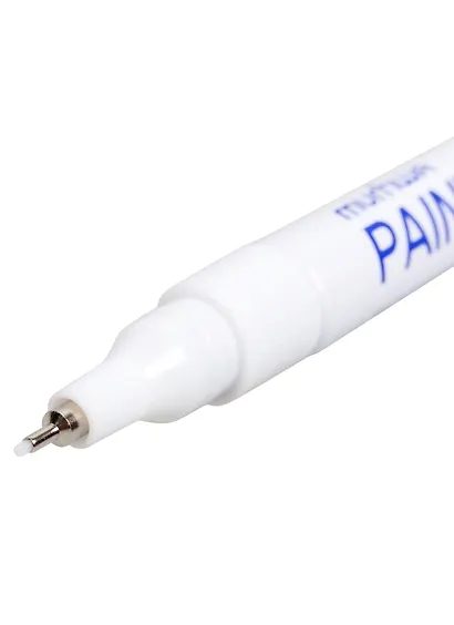 Маркер-краска MunHwa, Extra Fine Paint Marker, белый 1 мм - фото 2