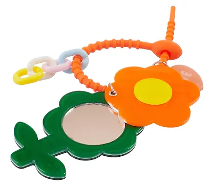 Брелок-обвес на сумку «Цветочек Оранжевый», пластик - фото 4