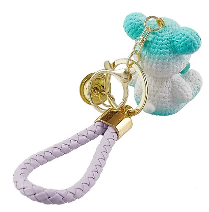 Брелок Мишка вязаный (градиент) (ПВХ) (6см) (12-05149-A032) Bookvalno - фото 5