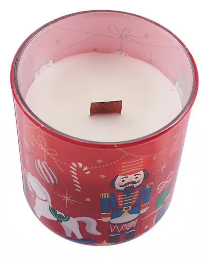 Ароматизированная свеча в стакане Щелкунчик с крышкой  (Magical Gift with lid) (150г) - фото 4