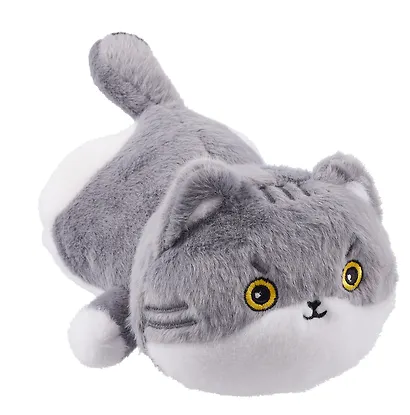 Мягкая игрушка Котик серый с пятнышками (25см) (12-1040-202405-T14) - фото 1