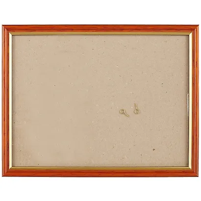 Рама со стеклом, дерево, коричневая с золотом, 18 х 24 см - фото 1