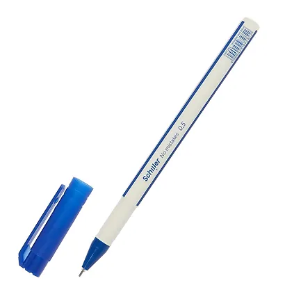 Ручки гелевые пиши-стирай синие 12 штук "No mistakes" 0,5 мм, Schiller - фото 8