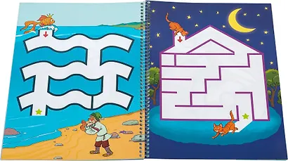 Пиши и стирай. Лабиринты. Тетрадь для письма маркером для детей  3-4-5 лет - фото 5