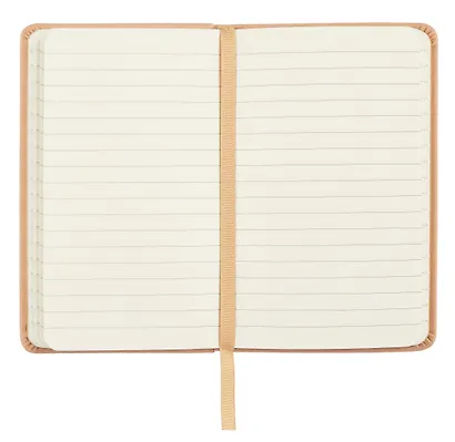 Записная книжка А6- 96л кл. "JOY BOOK. Крем-брюле" 7БЦ, иск.кожа, тонир.форзац, тонир.блок, скругл.углы, сшит.блок, ляссе, резинка, карман на задн.форзаце - фото 2