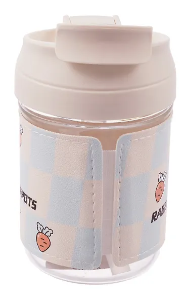 Бутылка Kawaii Мишка/Зайчик (стекло) (420мл) - фото 6