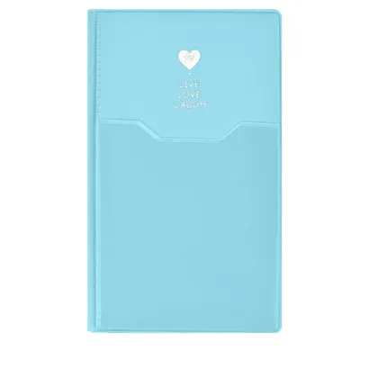 Записная книжка А6 80л лин. "ГОЛУБОЙ" ПВХ, мягк.переплет - фото 1