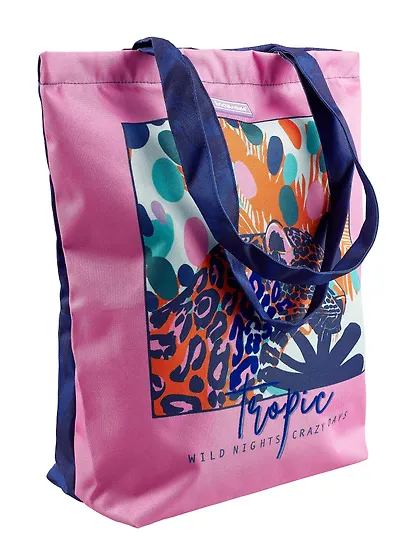 Сумка-шоппер на молнии "Tropical" 1отд., 39*38*12см, Erich Krause - фото 6