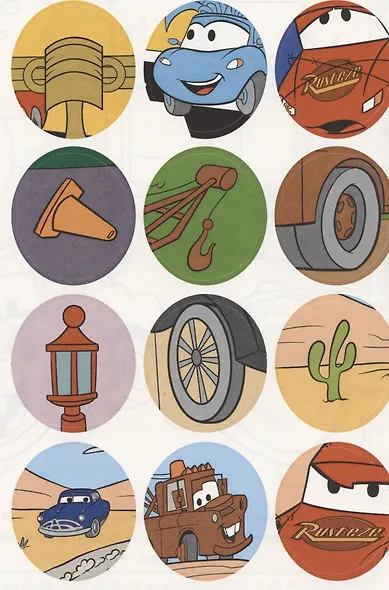 Раскраска с многоразовыми наклейками № РН 2002 ("Тачки") - фото 5