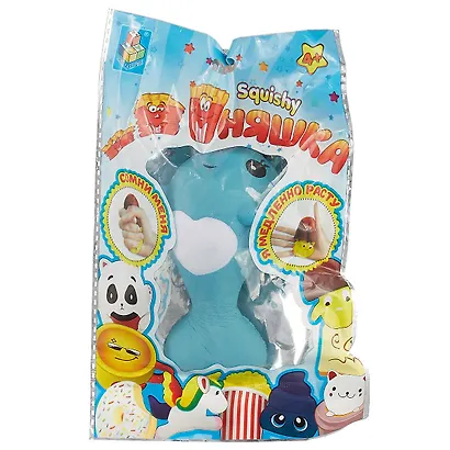1toy Игрушка-сквиши Мммняшка squishy Китенок в колпачке (Т12425) (TOY1) (упаковка) (3+) - фото 1