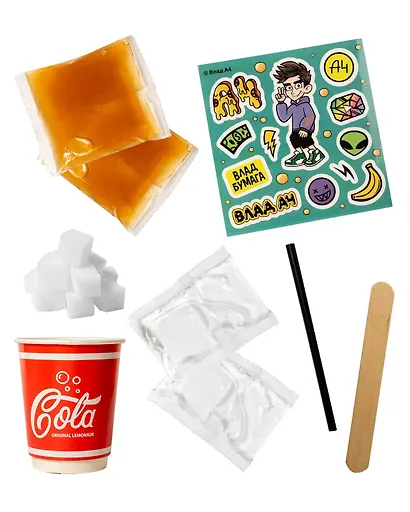 Игрушка для детей модели Slime Лаборатория Пранк Влад А4, Газировка кола - фото 3