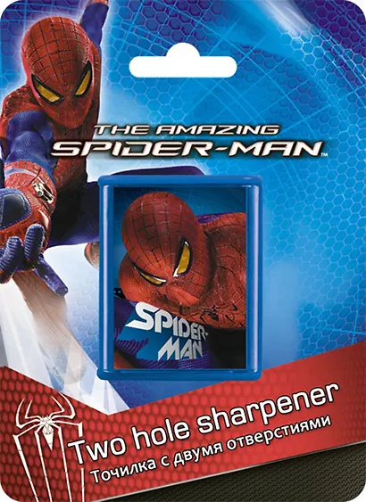 Точилка 2отв. "Spiderman" блистер, Disney - фото 1