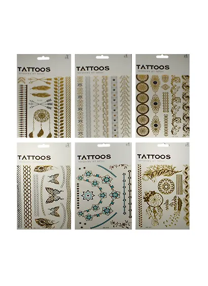 Тату серебро-золото в ассортименте (11-01488-24) - фото 1