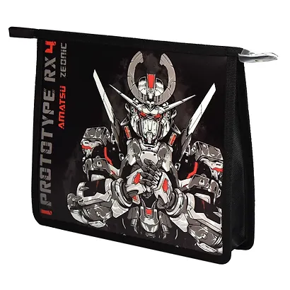 Папка для тетрадей А5 "РОБОТЫ" полипропилен, 23.3*20*6.5см, молния, дно с расширением, УФ-печать - фото 1