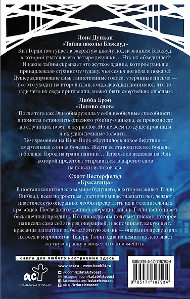 Самые таинственные хиты: Скотт Вестерфельд, Либба Брэй, Лоис Дункан - фото 2