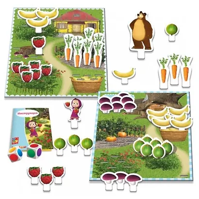 Настольная игра Маша и Медведь Битва за урожай - фото 4