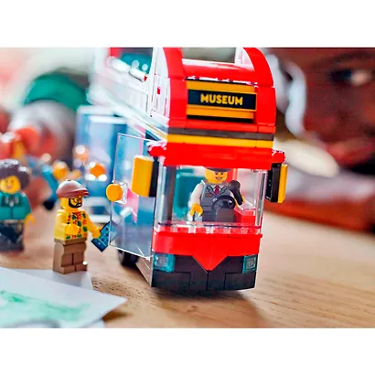 LEGO City: Красный двухэтажный экскурсионный автобус, 384 детали (60407) - фото 3
