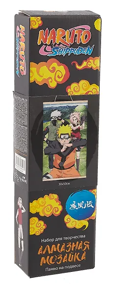 Naruto. Алмазное панно на подвесе "Команда № 7 Наруто", 30 х 50 см - фото 3