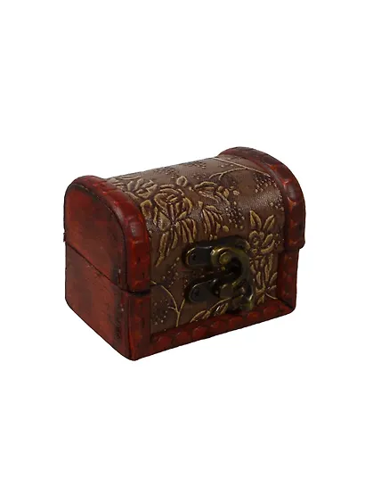Шкатулка-сундучок S (8х5х6) (дерево) - фото 1