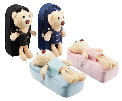 Пенал-косметичка "Little bear" с игрушкой, ассорти - фото 2