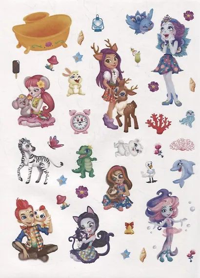 Энчантималс. МН №2103. Развивающая книжка с многоразовыми наклейками - фото 2