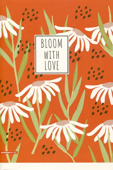 Тетрадь в клетку Academy Style, "Цветы", А4, 80 листов - фото 1