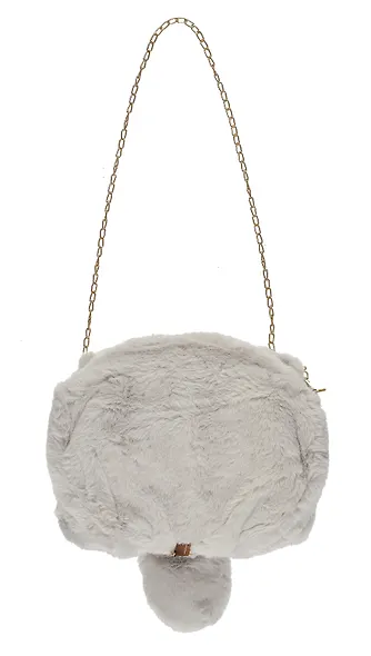 Сумочка плюшевая Котик серый (31х23), Bookvalno - фото 3