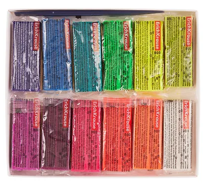 Пластилин 12цв 216г "Jolly Friends Neon" классический, стек, к/к - фото 2