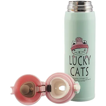 Термос Кот Lucky cats (металл) (500мл) (12-16468-0080) - фото 2