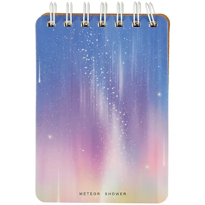 Блокнот А6 80л лин. 100*140 "Meteor shower" на спирали, ассорти - фото 3