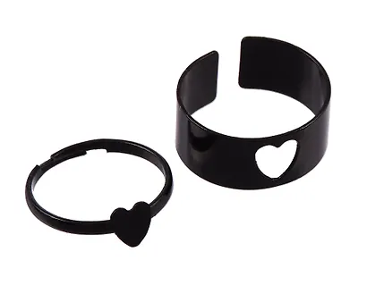 Набор парных колечек «Сердечки-пазлы», 2 штуки, металл, Lafilaf - фото 4